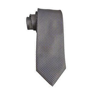 Lanvin Paris Tie Mens Blue Gold Silk Geometric Woven Luxury Necktie Made France